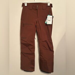 Marmot Refuge Chocolate Brown Ski Pants Waterproof Insulated NWT Women's Size XS